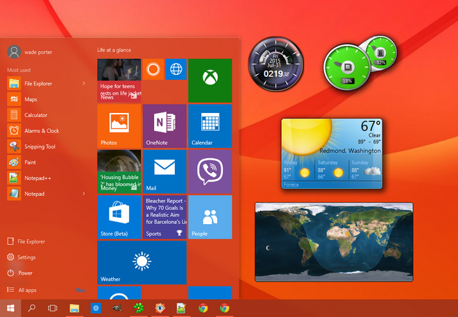 gadgets pack for windows 10