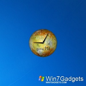 Desktop Planet Clock win 7 gadget
