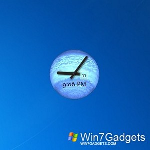 Desktop Planet Clock gadget