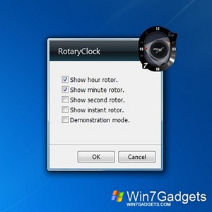 Rotary Clock gadget setup