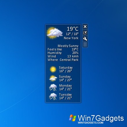 windows 7 gadget weather not working