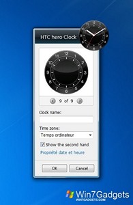 HTC Hero Clock gadget setup
