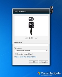 KitCat Clock gadget setup