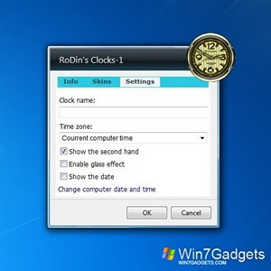 RoDin's Clocks 01 gadget setup