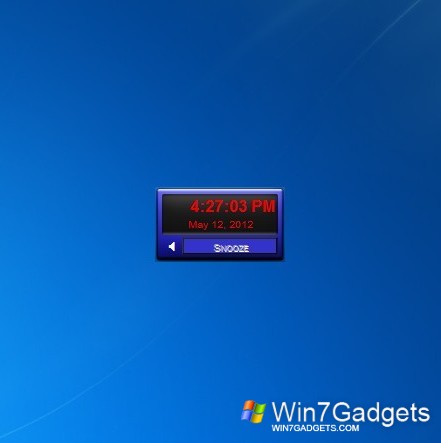Digital Alarm Clock - Windows 7 Desktop Gadget