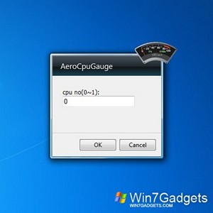 Aero CPU Gauge gadget setup