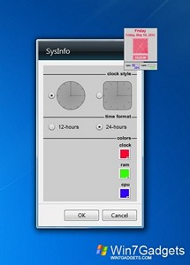 System Info gadget setup