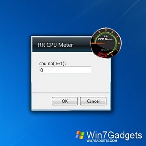 RR CPU Meter gadget setup