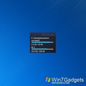 Black HDD Monitor