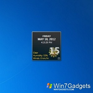 Simple system Date win 7 gadget