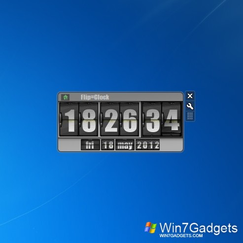 24 hour clock windows widget