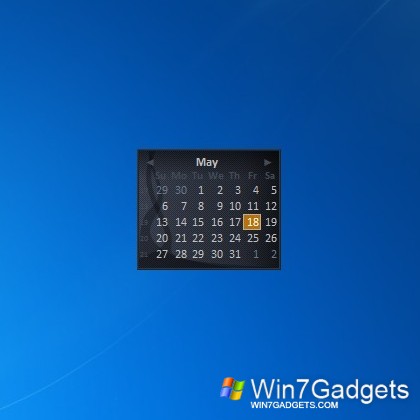 Windows Live Calendar Windows Desktop Gadget