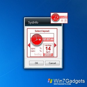 sysInfo gadget setup