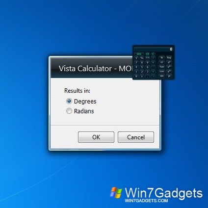 Vista Sidebar Calculator Gadget