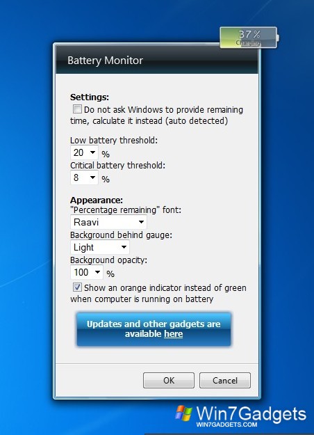 windows 7 gadget website monitor