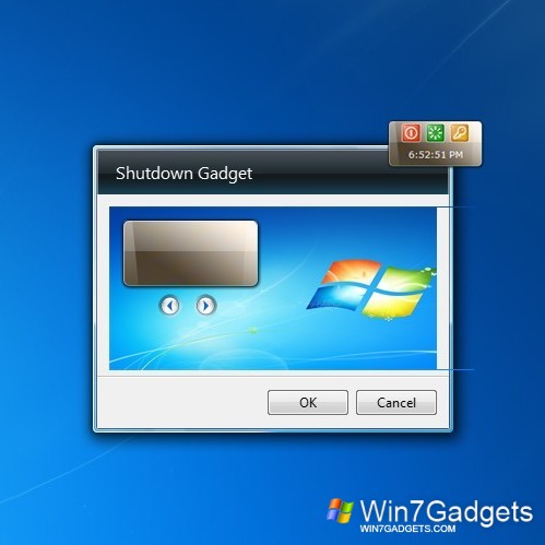 Windows 10 Shutdown Icon Gadget