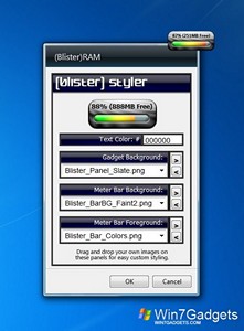 Blister RAM gadget setup