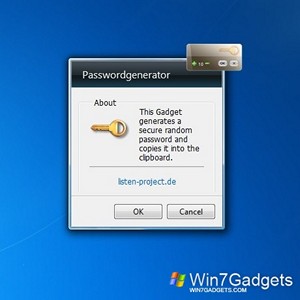 PasswordGenerator gadget setup