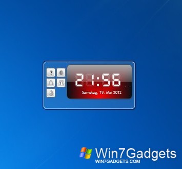 digital desktop clock for windows 7