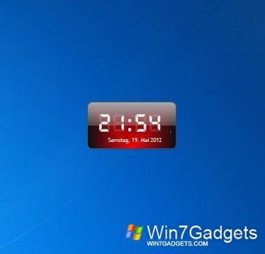 windows 10 desktop digital clock