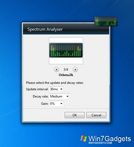 Spectrum Analizer gadget setup