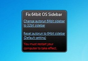 Fix 64 bit sidebar