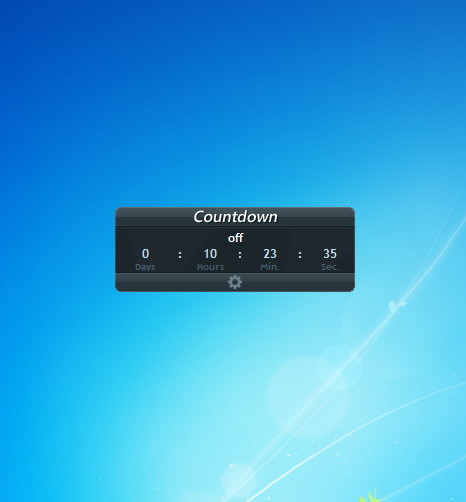 desktop countdown widget