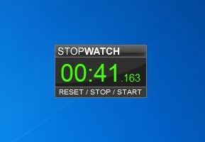 Windows 10 stopwatch on screen