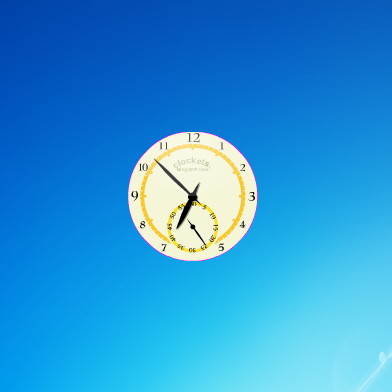 windows 7 big clock