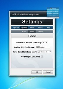 Official Windows Magazine Gadget gadget setup