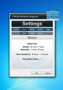 Official Windows Magazine Gadget gadget setup
