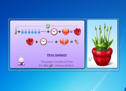 Virtual Flower Pot gadget