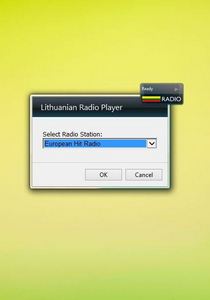 Lithuanian Radio Player gadget setup