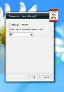 Awareness Event 1.0 gadget setup