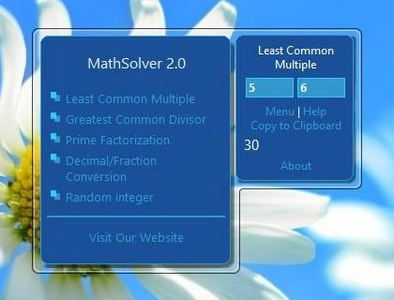 MathSolver 2.0 gadget
