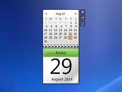 windows 10 desktop clock calendar