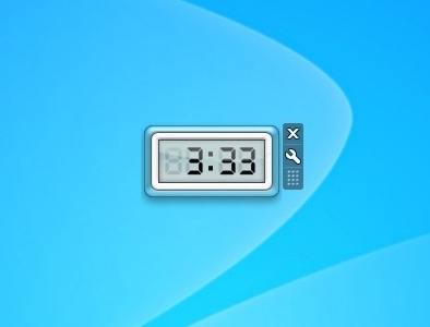 windows 7 digital desktop clock