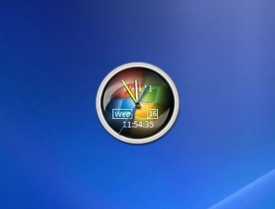 Windows 7 Editions RTM Clock win 7 gadget