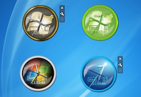Windows 7 Editions RTM Clock