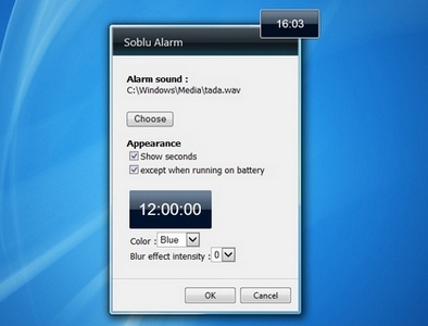 Soblu Alarm gadget setup
