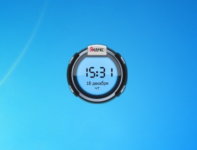 Yandex Clock gadget