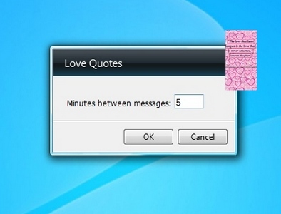 Love Quotes gadget setup