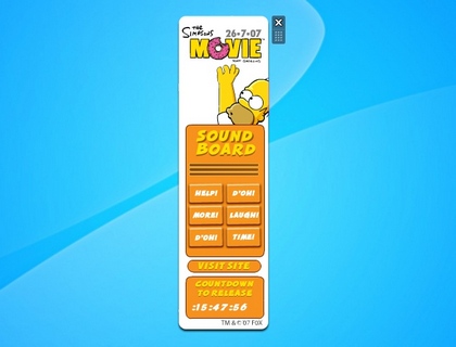 Simpsons Gadget - Windows Desktop Gadget