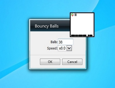 Bouncy Balls gadget setup