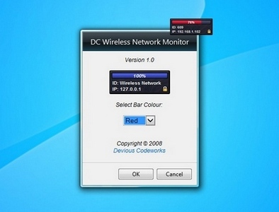 DC Wireless Network Monitor gadget setup