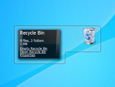 Recycle Bin gadget