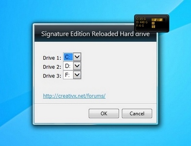 Signature Edition Reloaded Hard drive gadget setup