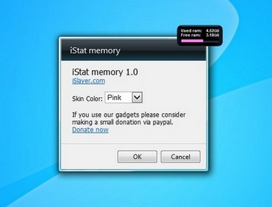 iStat memory gadget setup
