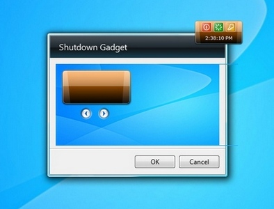 Shutdown Gadget gadget setup