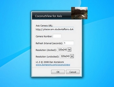 CoconutView for Axis gadget setup